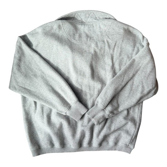 Aerie Getaway Quarter Snap Sweatshirt Gray Small Oversized Cozy Minimalist Women - Picture 3 of 5